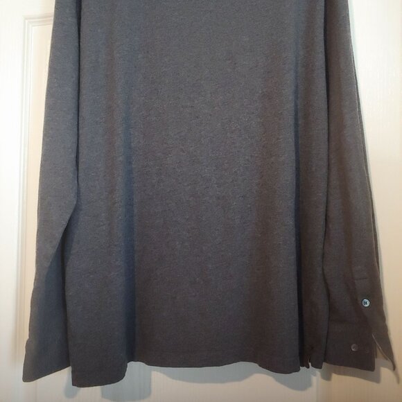Johnnie-O Crown Fleece 1/4 Button Pullover Gray Outdoor Golf Soft XL - Picture 9 of 12